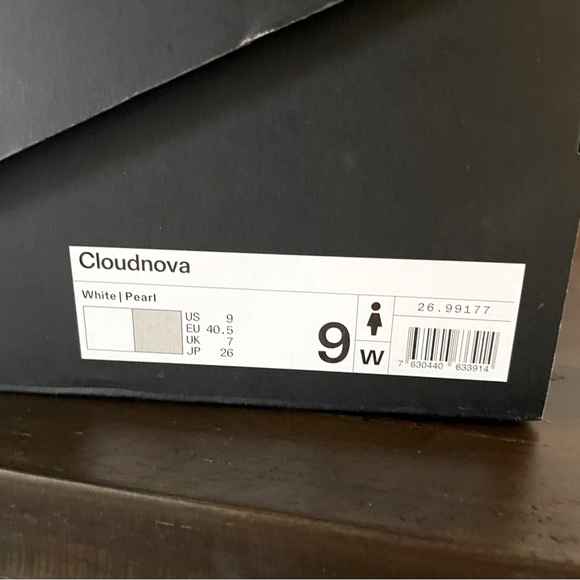 NEW Cloudnova White Pearl Women’s Size 9.0 - Picture 7 of 7